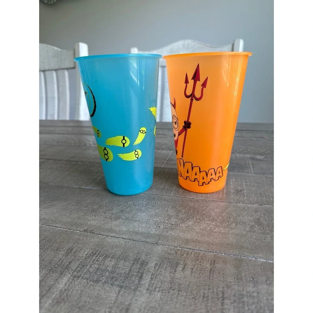 Zak Designs Minions: The Rise of‎ Gru Halloween Glow in the Dark Tumbler Set